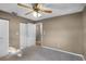 Spacious bedroom with double doors and ample closet space at 1424 Leslie Dr, Lakeland, FL 33801