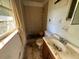 Bathroom with shower, toilet and sink needs cleaning and repair at 3814 Ne 5Th St, Ocala, FL 34470