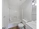 Updated bathroom with a new vanity and bathtub at 5119 Timber Ridge Trl, Ocoee, FL 34761