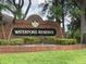 Waterford Reserve community entrance sign at 519 Lakescape Ct, Orlando, FL 32828