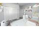 bedroom with unicorn theme and built-in shelving at 8969 Sheppard Dr, Lake Wales, FL 33898