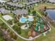 Resort-style pool, clubhouse, and putting green at 9849 Lost Creek Dr, Winter Garden, FL 34787