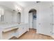 Modern bathroom with a large vanity and plenty of counter space at 9849 Lost Creek Dr, Winter Garden, FL 34787