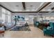 Elegant community clubhouse lobby with seating at 9849 Lost Creek Dr, Winter Garden, FL 34787