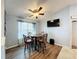 Cozy breakfast nook with a small table and four chairs at 1725 Singing Palm Dr, Apopka, FL 32712