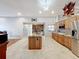 Open concept kitchen with island and high-end finishes at 1725 Singing Palm Dr, Apopka, FL 32712