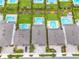 Community with houses, pools, and lush green landscaping at 7766 Westland Dr, Kissimmee, FL 34747