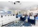 Open living space with white sectional sofa and blue accent chairs at 1540 Maidstone Ct, Davenport, FL 33896