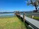 Private dock stretching to a gazebo over the lake at 16779 Broadwater Ave, Winter Garden, FL 34787