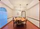 Bright dining room with hardwood floors and a round wooden table at 252 Shady Oaks Cir, Lake Mary, FL 32746