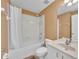 Clean bathroom with shower/tub combo and vanity at 2847 Metro Sevilla Dr # 105, Orlando, FL 32835