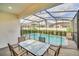 Screened pool and patio area with outdoor furniture at 2468 Dubai St, Kissimmee, FL 34747