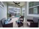 Relaxing patio area overlooking the pool at 4819 Memories Ln, Kissimmee, FL 34746
