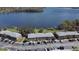 Aerial view of lakefront condominiums and parking lot at 616 Georgetown Dr # B, Casselberry, FL 32707