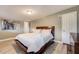 Spacious bedroom with a king-size bed and ample closet space at 213 Sandy Cir, South Daytona, FL 32119