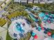 Community water park with slides and a lazy river at 617 Jasmine Ln, Davenport, FL 33897
