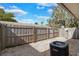 Small backyard with wooden fence and AC unit at 725 Northlake Blvd # 45, Altamonte Springs, FL 32701