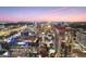 Sunset aerial view of highrise building and city skyline at 155 S Court Ave # 2609, Orlando, FL 32801