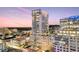 Night view of high-rise building in city center at 155 S Court Ave # 2609, Orlando, FL 32801