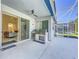 Outdoor kitchen and patio with pool view at 2515 Runyon Circle, Orlando, FL 32837