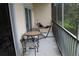 Private screened balcony with hammock and patio furniture at 3128 Sun Lake Ct # A, Kissimmee, FL 34747