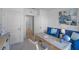 Home office with a desk, chairs, and built-in shelving at 4185 Singing Mockingbird Blvd, Bartow, FL 33830