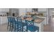 Kitchen with island, granite counters, stainless steel appliances at 4185 Singing Mockingbird Blvd, Bartow, FL 33830
