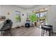Kitchen with breakfast bar and view of pool at 6807 Sylvan Woods Dr, Sanford, FL 32771