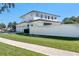 Modern house exterior with white siding and a white fence at 1948 Rowena Ave, Orlando, FL 32803