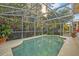 Inviting screened pool with plenty of surrounding lush greenery at 2460 Oak Mill Dr, Kissimmee, FL 34744