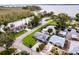 Bird's eye view of a home near the water, showing the property's location and surroundings at 26603 W Cove Dr, Tavares, FL 32778