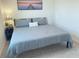 King-size bed in a spacious bedroom with calming decor at 310 Gardenia Ct, Poinciana, FL 34759