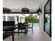 Outdoor patio features a dining area with pool views at 15614 Espalier Way, Winter Garden, FL 34787