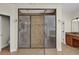 Spacious walk-in shower with glass enclosure and tile surround at 19206 Robertson St, Orlando, FL 32833