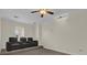 Spacious theater room with three black leather recliners at 19206 Robertson St, Orlando, FL 32833