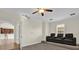 Theater room with three leather recliners and ceiling fan at 19206 Robertson St, Orlando, FL 32833