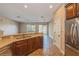 Kitchen features a large island and stainless steel appliances at 3006 Seaview Castle Dr, Kissimmee, FL 34746