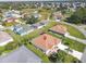 Aerial view showing home's location in a residential neighborhood at 552 Eagle Ct, Poinciana, FL 34759