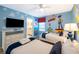 Toy Story themed bedroom with twin beds and ensuite bathroom at 8956 Hilton Ridge Ave, Kissimmee, FL 34747