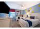 Toy Story themed bedroom with twin beds and playful decor at 8956 Hilton Ridge Ave, Kissimmee, FL 34747