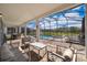 Relaxing patio overlooking the pool and spa at 8956 Hilton Ridge Ave, Kissimmee, FL 34747