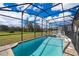 Relaxing pool and spa with screened enclosure at 8956 Hilton Ridge Ave, Kissimmee, FL 34747