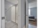 Bathroom with shower, toilet and view to bedroom at 1680 Moon Valley Dr, Davenport, FL 33896