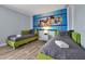 Twin bedroom with Toy Story theme and green beds at 1680 Moon Valley Dr, Davenport, FL 33896