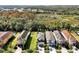 Aerial view of community with houses and conservation area at 836 Desert Mountain Ct, Reunion, FL 34747