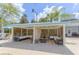 Private cabanas with comfortable seating for relaxing by the pool at 836 Desert Mountain Ct, Reunion, FL 34747