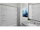 Bathroom with tub, shower, granite countertop, and vanity at 2842 Moulin Rd, Davenport, FL 33837