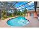 Inviting kidney-shaped pool with a screened enclosure at 6618 Abeydon Ct, Orlando, FL 32818