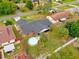 Aerial view of house and backyard with above ground pool at 857 S Atmore Cir, Deltona, FL 32725