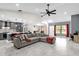 Open concept living room, kitchen and dining area at 857 S Atmore Cir, Deltona, FL 32725
